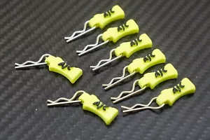 AJC Rubber Body Pull Tabs + Silver Clips for 1/10 RC Car Traxxas, NPRC, Crawler - Picture 1 of 8