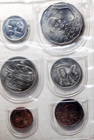 Australia,  1970 (6 Coins) Mint Set, MS3, Mint,  7-10 Cover