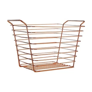 Fruit Basket Rose Gold Kitchen Table Rack Metal Wire Bread Treats Centrepiece - Picture 1 of 7