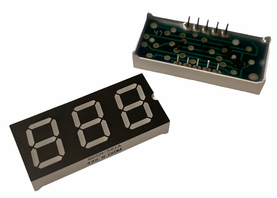 160 PCS Agilent QDSM-581A 7 Segment Red Common Anode 3.2mcd ORIGINAL - Image 1 of 1