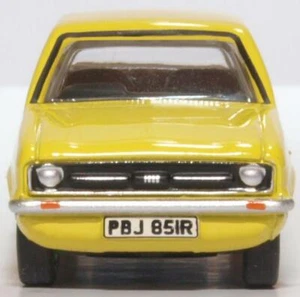 Oxford 76ESC002 Ford Scorta Mk2 Segnale Giallo 2 Porta 1/76 Scala IN Case T48 - Foto 1 di 8