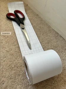 Nastro riparazione vela bianco 80mm adesivo staccabile e cucibile, venduto al mtr - Foto 1 di 3