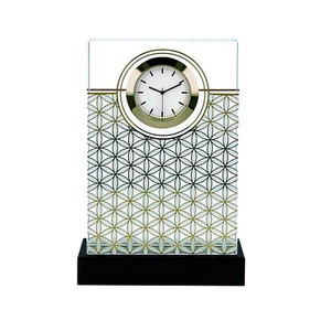 Goebel reloj de mesa cristal Lotus - Flor de la Vida 23500461 reloj - Imagen 1 de 1