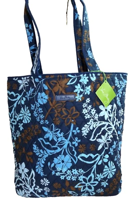 VERA BRADLEY Tote Bag - Java Floral - Navy Blue & Brown - New with Tag - Image 1 of 4