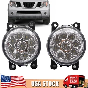 PAIR LED Bumper Fog Light Lamp For Nissan Pathfinder 2005-2012 Driver&Passenger - Foto 1 di 10