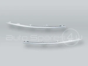 Front Bumper Chrome Trim PAIR fits 2009-2011 AUDI A6 - Picture 1 of 2