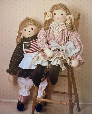 40" Victorian and Americana Dolls - Vintage Craft Pattern - Image 1 of 4