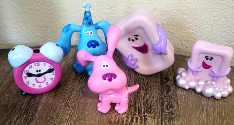 Vtg 1998 Tyco, Subway Viacom Blues Clues Figure Toy Lot Cover