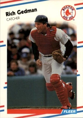 1988 Fleer MLB Rich Gedman #353 - Image 1 of 2