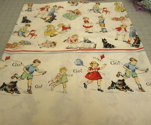 Vintage 1999 Go! With Dick and Jane Alexander Henry Cotton 1yd 31" x 42 OOP - Picture 1 of 17