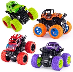 Mini Monster Trucks Friction Powered Cars for Kids, Toddler Toys  Pack of 4 - Picture 1 of 10