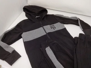 Mongoose Boy 2 Piece Jogging Suit, Gray And Blk, Size 7 - Picture 1 of 1