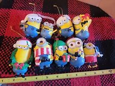 UNIVERSAL STUDIOS Despicable Me Minions Ornaments Set of 9, Christmas,  Holiday