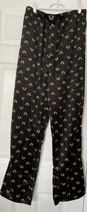 NWT True Religion Loungewear Pants Large Black W/Gold Horseshoe Logos, Pockets. - Picture 1 of 6