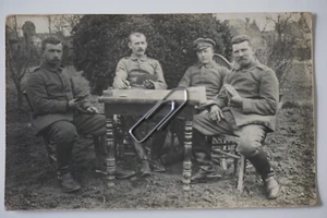 #734 Foto-AK: KB Reserve-Fuhrpark-Kolonne Nr. 4 n. Kulmbach Kartenspiel Binokel - Bild 1 von 3