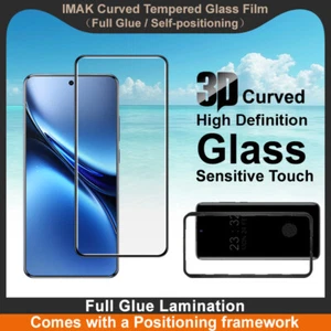 For vivo X200 Pro 5G, imak 3D Curved Full Glue Tempered Glass Screen Protector - Picture 1 of 9