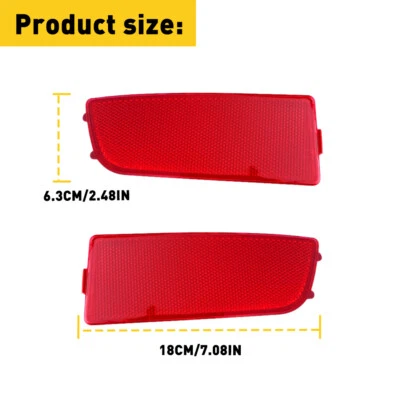 Red LensBumper Red Reflector Back For 2011-2018 Mercedes Benz Sprinter 2500 3500 - Image 1 of 4