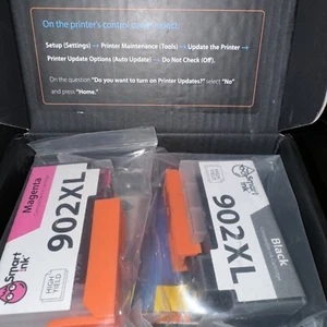 Smart Ink HP 902XL Compatible Combo BK/C/M/Y Ink Cartridges Expire 4/2026 - Picture 1 of 5