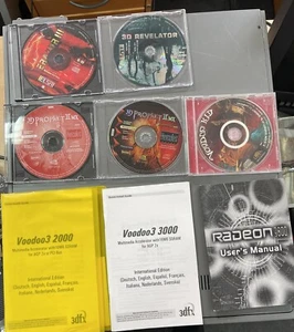 GEFORCE 3DFX Zubehör - Anleitungen + Installation CD‘s - Sammlung - Afbeelding 1 van 11