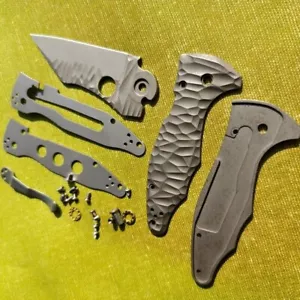 1 Satz TC4 Griffwaage + N690 Edelstahlklinge für Spyderco Yojimbo - Bild 1 von 7
