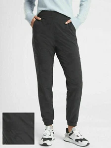 ATHLETA Brooklyn Textured Lined Jogger, EUC, Size 4, Black Camo P-1 - Picture 1 of 4