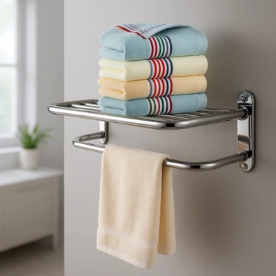 Handtuchhalterung Handtuchablage Handtuchhalter Handtuchregal Handtuchstange - Bild 1 von 4