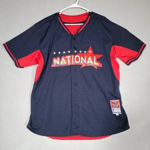 Majestic Mens 2014 MLB All Star Game Jersey ATL Braves Chipper Jones #10 Size 50 - Picture 1 of 13