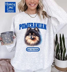 Pomeranian Mom Sweatshirt, BFF Dog T-shirt, Best Fur Friend Pomeranian Shirt, Po - Picture 1 of 11
