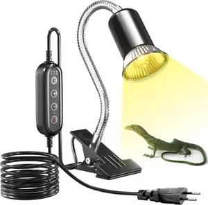 Terrarium Aquarium Heizlicht Wärmelampe UVA UVB E27 Reptilien Strahler mit Timer - Bild 1 von 12