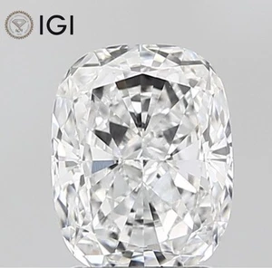 IGI Certified Lab Grown CVD Diamond CUSHION Cut 2.17 Ct F Color VS1 Clarity - Picture 1 of 12
