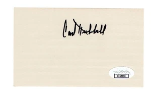 Carl Hubbell Signed Autographed 3X5 Index Card Giants Hall of Famer JSA CF45790 - Picture 1 of 2