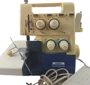 VTG Brother Lock-526 Serger Sewing Machine Highly Sought Japan Model See Video - Picture 1 of 20