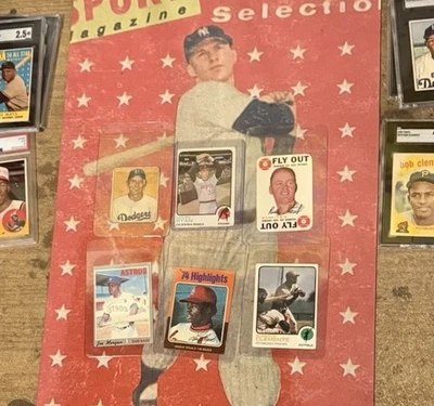 Lote de tarjetas de béisbol vintage HOF - Ryan - Clemente - Hodges - Brock, Staub, Morgan Foto 1 de 4