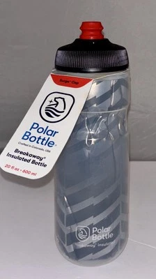Polar Breakaway Insulated 24oz Water Bottle Surge Jersey Knit Charcoal set of 2 - Image 1 of 4