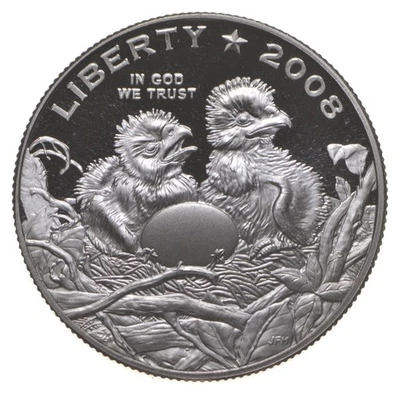 2008 Proof Bald Eagle Commemorative Half Dollar *0724 - Image 1 of 3