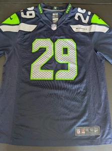 Seattle Seahawks Earl Thomas III #29 Blue Size Large - Picture 1 of 12