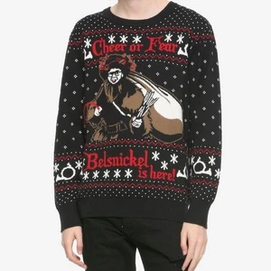 The Office Belsnickel Fair Isle Ugly Christmas Sweater Cheer or Fear Small - Bild 1 von 6
