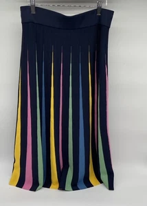Maeve by Anthropologie Regenbogen-Faltenrock Größe Large - Bild 1 von 7