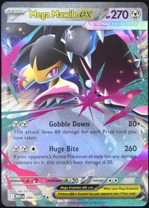 Pokemon Juego de Cartas Coleccionables Mega Mawile ex 094/132 2025 Mega Evolución Doble Tarjeta Rara - Casi Nuevo - Imagen 1 de 7