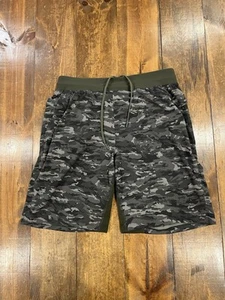 Lululemon T.H.E. Shorts 9" Men’s M Linerless Variegated Mesh Camo Max Dark Olive - Picture 1 of 9