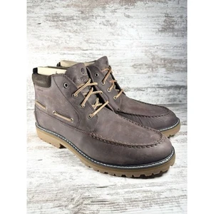 NEW Men's Sperry Lug Chukka Waterproof Brown Leather Boots Sz 13 - Picture 1 of 9