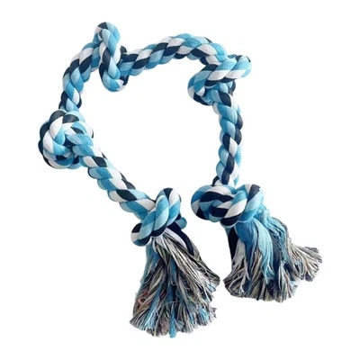 Heavy Duty Chew Proof Dog Rope Toy with 5 Knot Design Rope Tug Dog Teething Toy - Image 1 of 4
