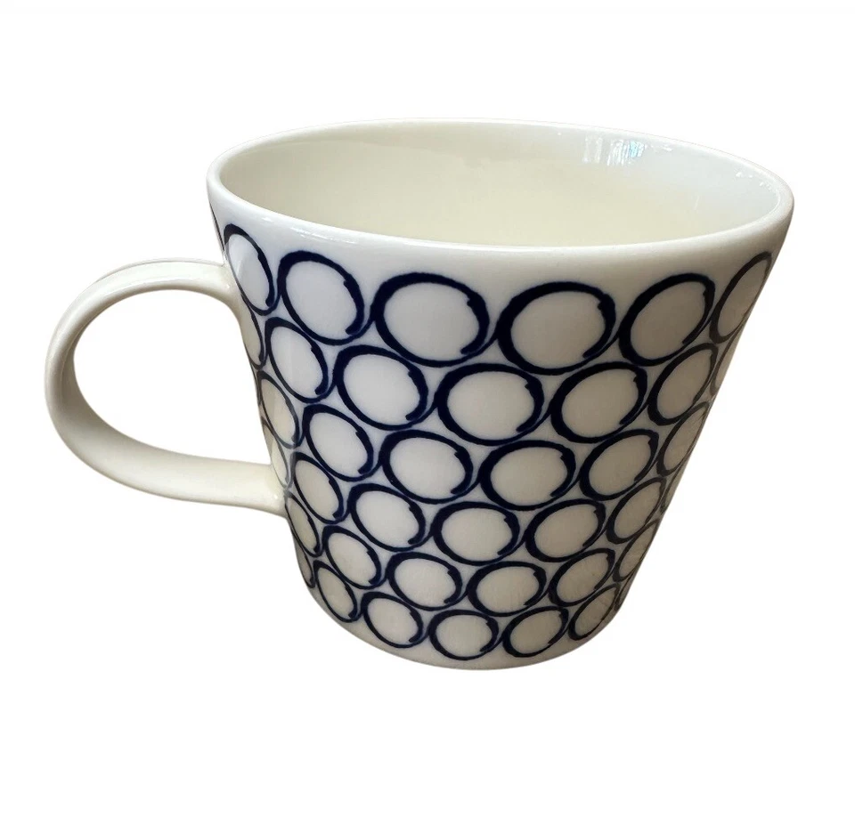 Taza de café Royal Doulton Pacific Blue Circle apta para lavavajillas usada en excelente estado Foto 1 de 4