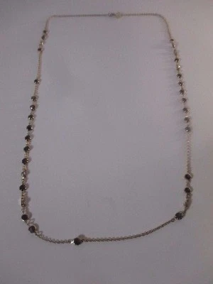 Collar Banana Republic Oro Eslabón Bronce Piedra Delicado Capas Nuevo con Etiquetas $26.99  Foto 1 de 3