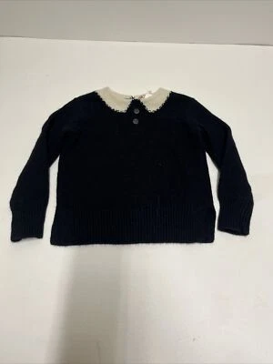 Suéter de lana negro Bonpoint Girl talla 4 Foto 1 de 4