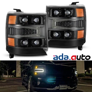 For 16-18 Chevrolet Silverado 1500 NOVA-Series Projector Headlights Alpha-Black - Picture 1 of 8
