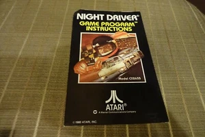 Solo folleto de instrucciones Atari Night Driver 1980 - Imagen 1 de 2