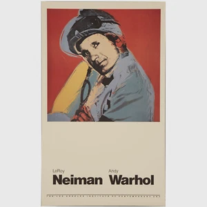 Andy Warhol LeRoy Neiman Rare Original 1981 Printing Willie Shoemaker Poster - Picture 1 of 6