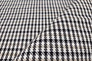 Sitzstoff Auto stoff CLASSIC PORSCHE PEPITA SCHWARZ / WEISS / BRAUN - Bild 1 von 3