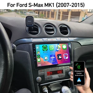 9" Android 14 For Ford S-Max 2006-2014 Car Stereo Apple CarPlay Sat Nav GPS 32GB - Picture 1 of 12